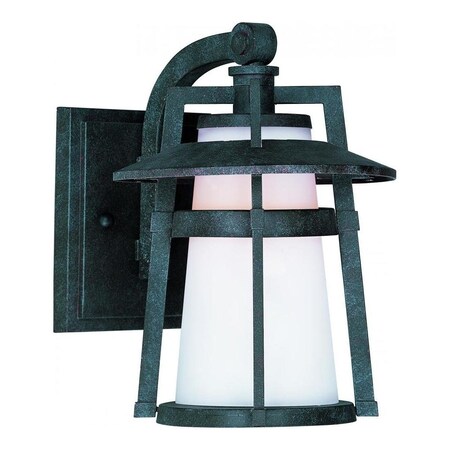 Maxim Satin White Glass Adobe Wall Lantern 88532SWAE